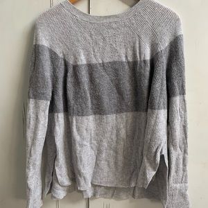Fate grey stripe sweater